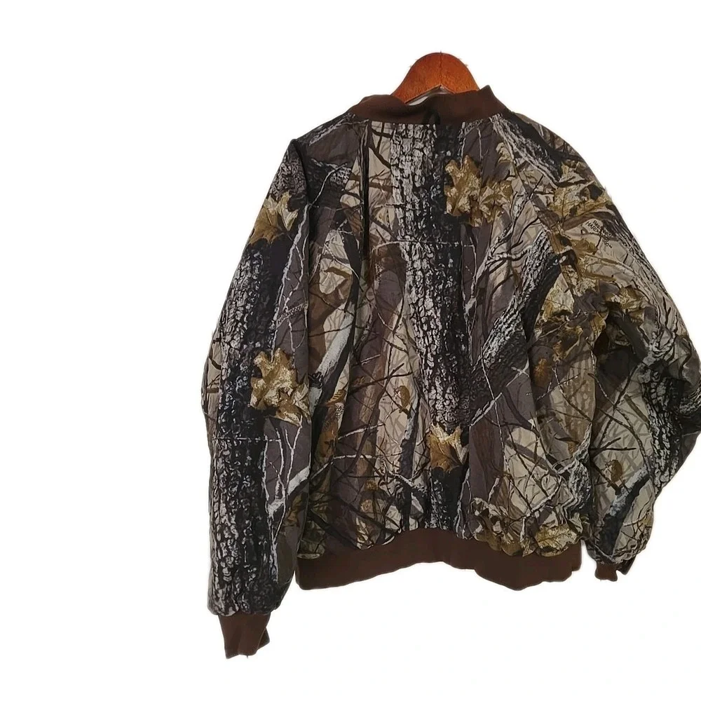 Vintage Hodgman Jacket Mens XL 90s Camo Hunting Bomber Puffer Coat Outdoor Vtg